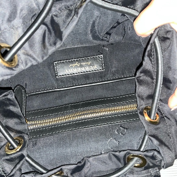 Burberry Rucksack Backpack Nylon with Leather Medium Poshmark Authenticated - Picture 5 of 6